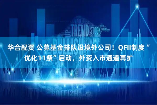 华合配资 公募基金排队设境外公司！QFII制度“优化11条”启动，外资入市通道再扩