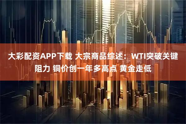 大彩配资APP下载 大宗商品综述：WTI突破关键阻力 铜价创一年多高点 黄金走低