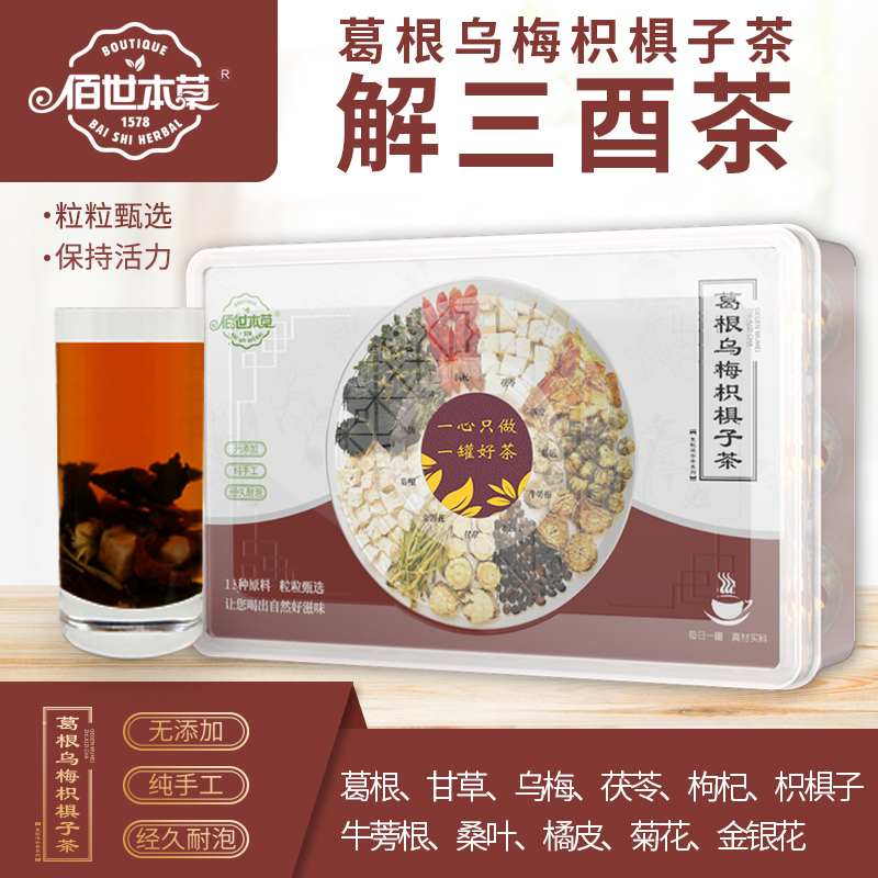 葛根乌梅枳椇子茶